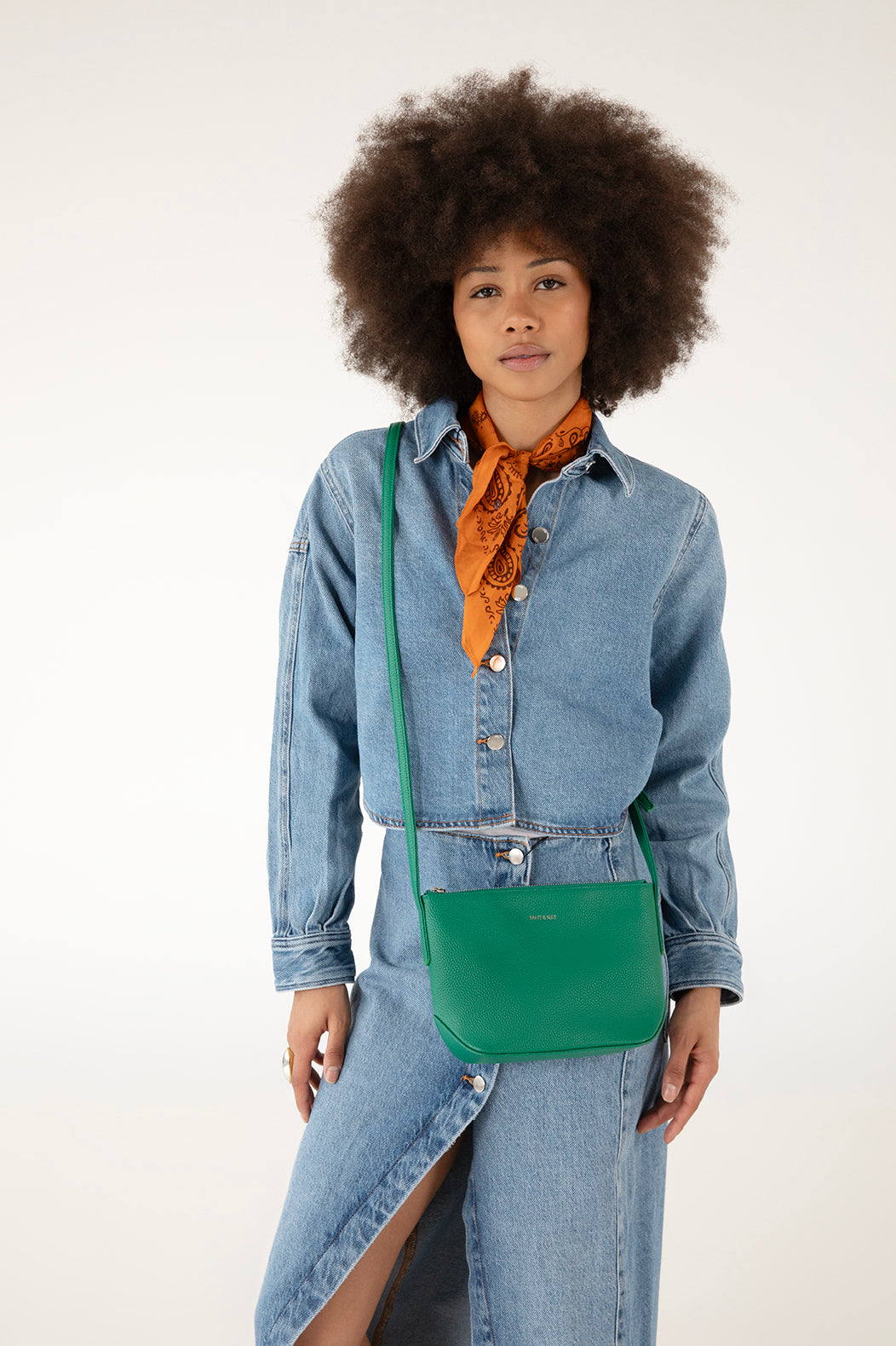 SAM Vegan Crossbody Bag - Grain | Color: Toffee - variant::toffee