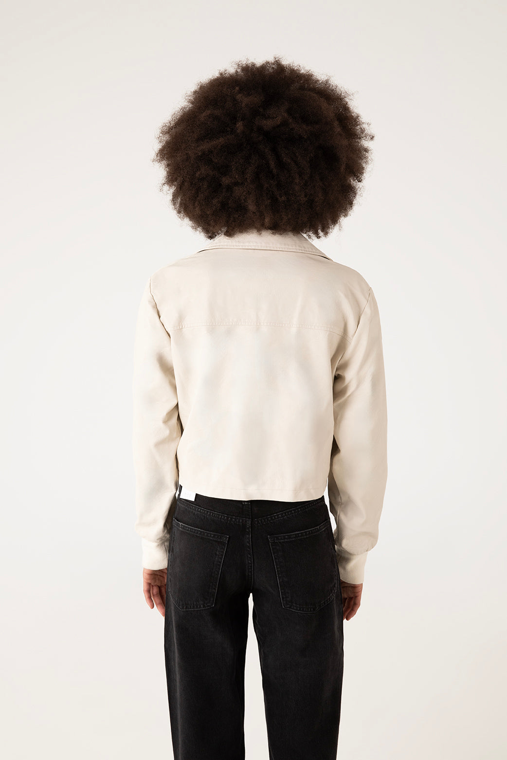 SESSA Women's Vegan Biker Jacket | Color: Black - variant::black