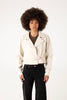 SESSA Women's Vegan Biker Jacket | Color: Cream - variant::cream