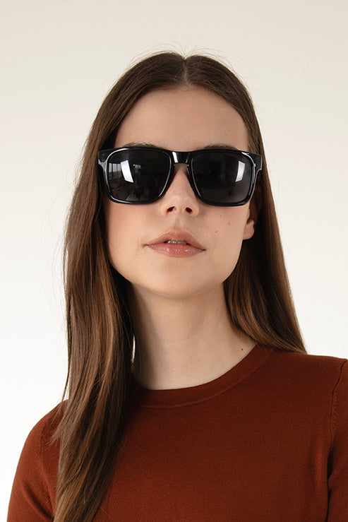 JADA Classic Modern Recycled Sunglasses | Color: Black - variant::black