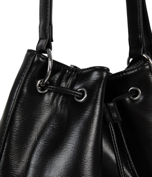 JAN Vegan Bucket Bag – Theme | Color: Black - variant::black