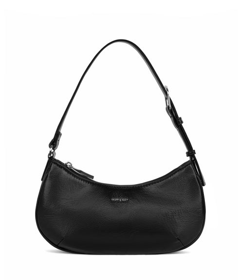 MARI Vegan Shoulder Bag - Theme | Color: Black - variant::black