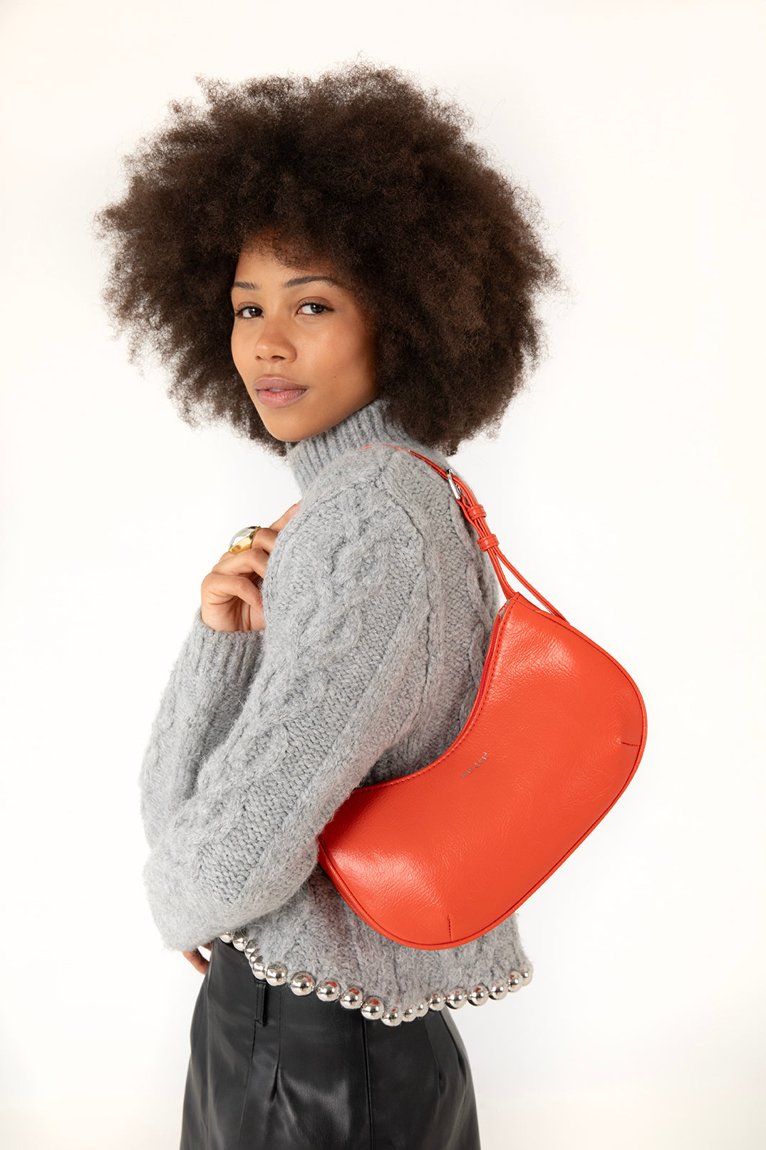 MARI Vegan Shoulder Bag - Theme | Color: Sepia - variant::sepia