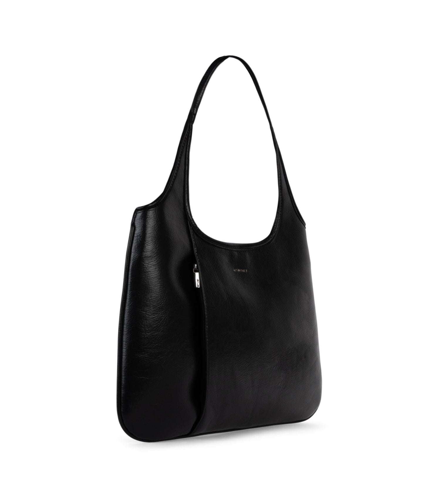PORTO Vegan Hobo Bag - Theme | Color: Black - variant::black