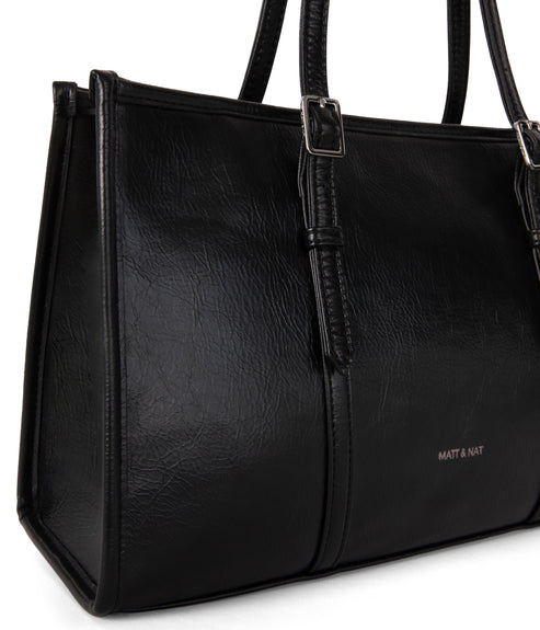 ZEPHYR Vegan Tote Bag – Theme | Color: Black - variant::black