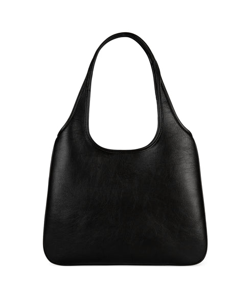 PORTO Vegan Hobo Bag - Theme | Color: Black - variant::black