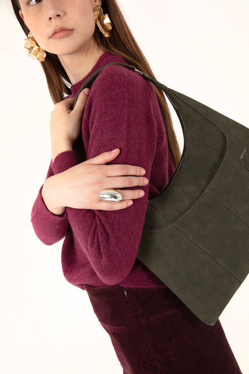 EMMA Vegan Shoulder Bag – Solstice | Color: Latte - variant::latte