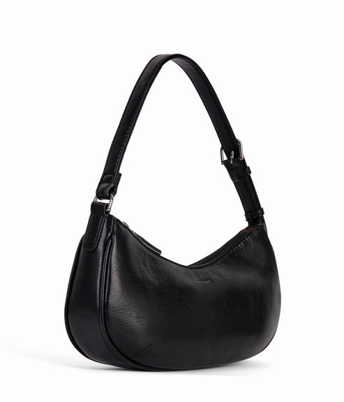 MARI Vegan Shoulder Bag - Theme | Color: Black - variant::black