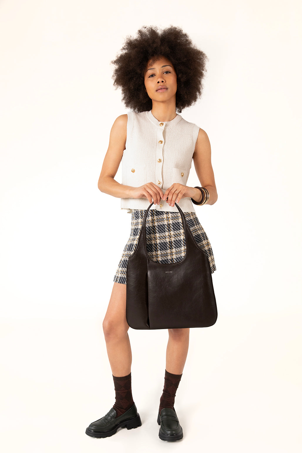 PORTO Vegan Hobo Bag - Theme | Color: Sepia - variant::sepia