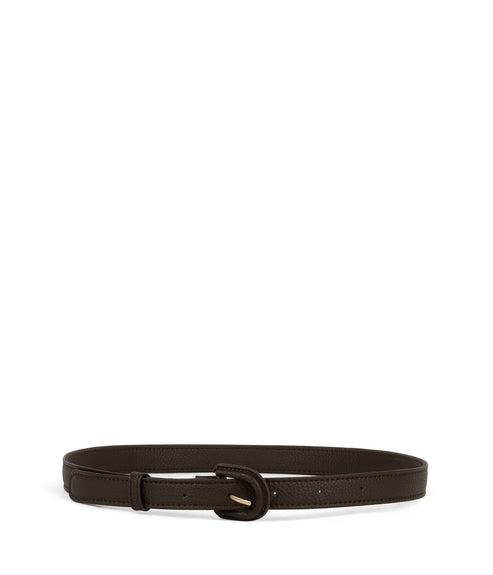 JUANA Women's Vegan Leather Belt | Color: Fudge - variant::fudge