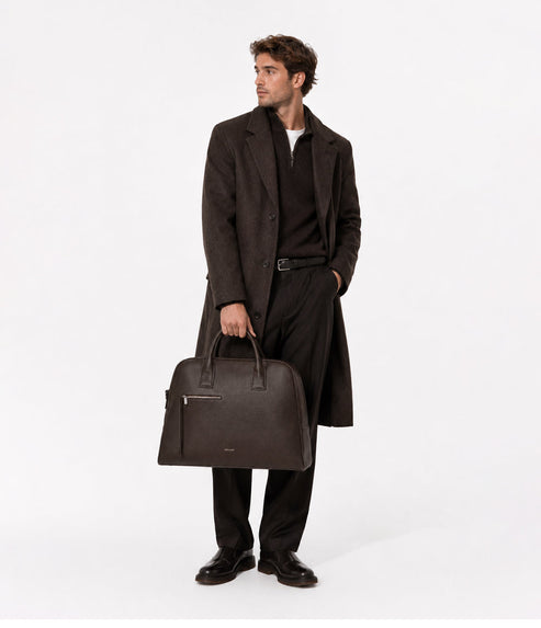DENIS Vegan Weekender Bag - Grain | Color: Fudge - variant::fudge