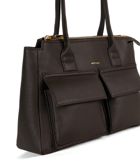JORDI Vegan Tote Bag – Grain | Color: Fudge - variant::fudge