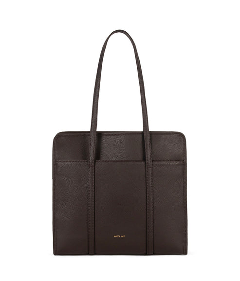 LUSIK Vegan Tote Bag – Grain | Color: Fudge - variant::fudge
