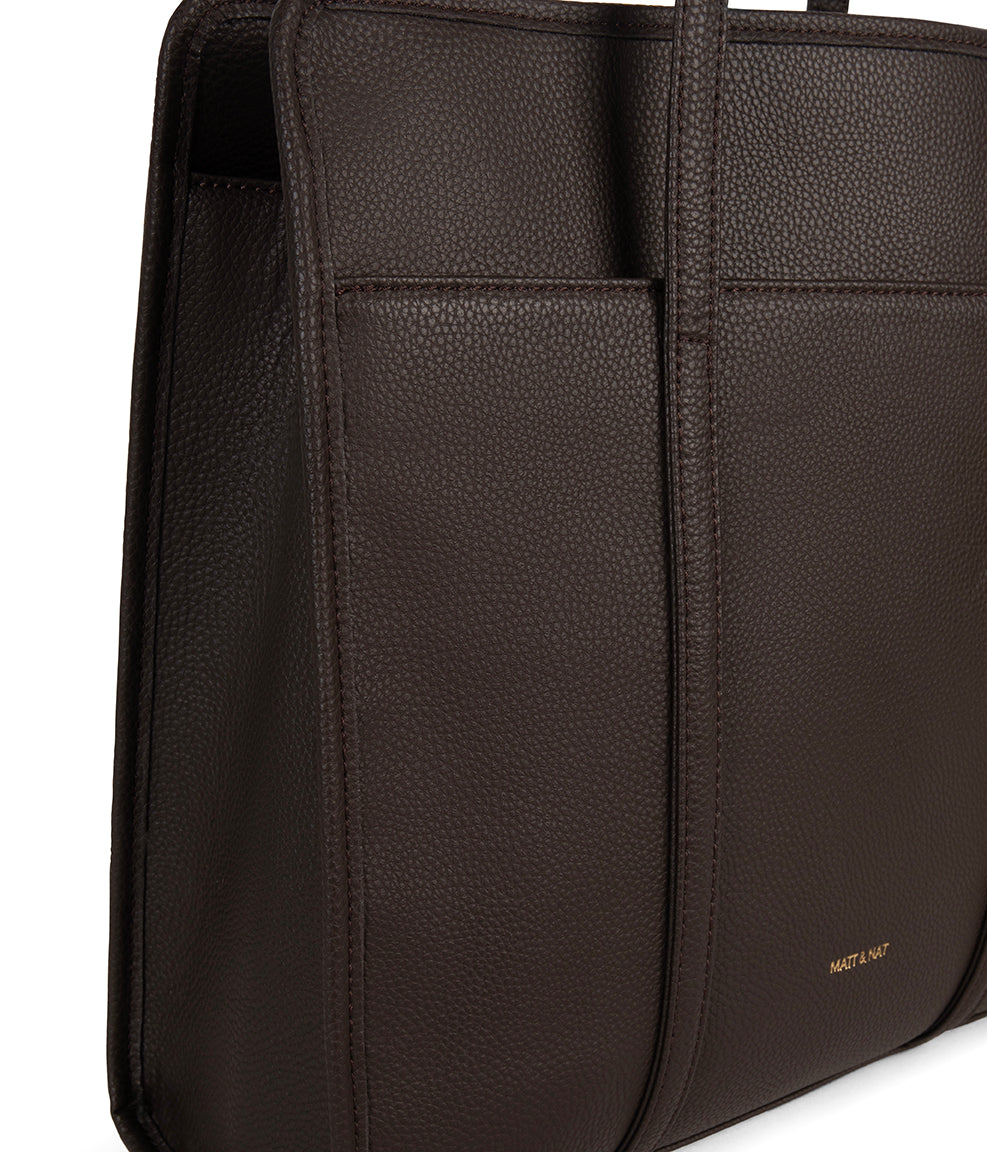 LUSIK Vegan Tote Bag – Grain | Color: Fudge - variant::fudge