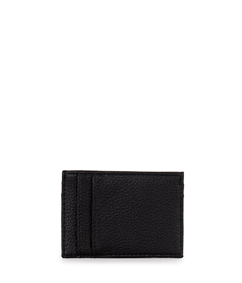 MAX Vegan Card Holder - Grain | Color: Black - variant::black