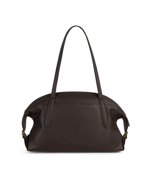 Vania Vegan Tote Satchel – Grain | Color: Fudge - variant::fudge