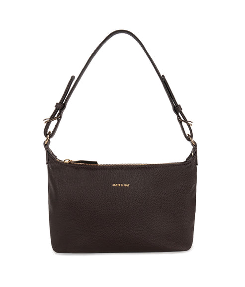 JINA Vegan Shoulder Bag – Grain | Color: Fudge - variant::fudge
