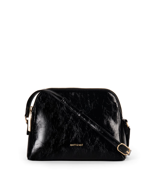 FIDA Vegan Crossbody Bag - Groove | Color: Black - variant::black