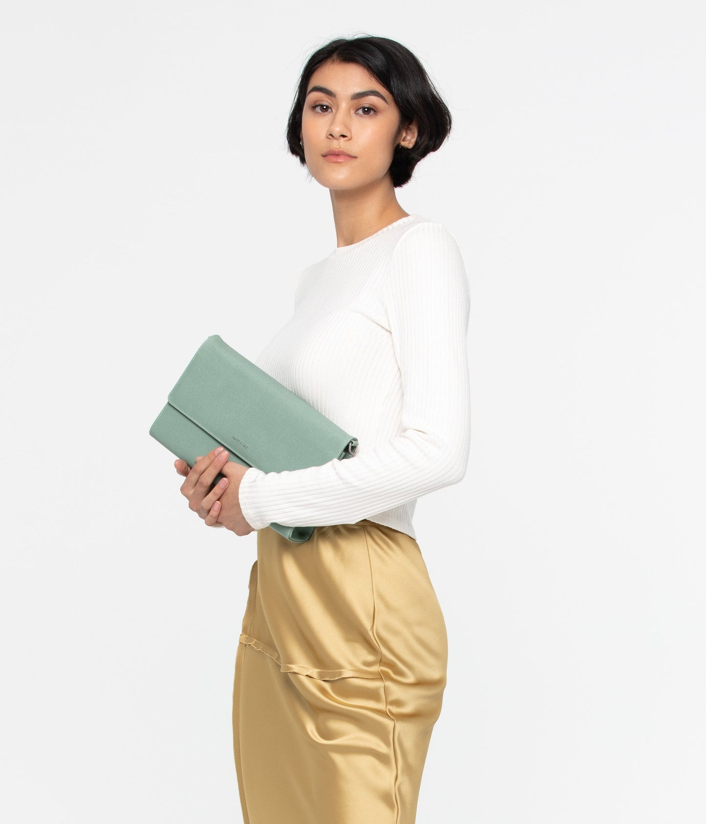 DREWLG Large Vegan Crossbody Bag - Vintage | Color: Pink - variant::ceramic