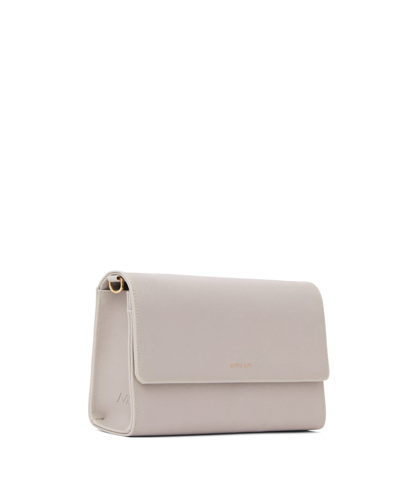 DREWLG Large Vegan Crossbody Bag - Vintage | Color: Grey - variant::pearl