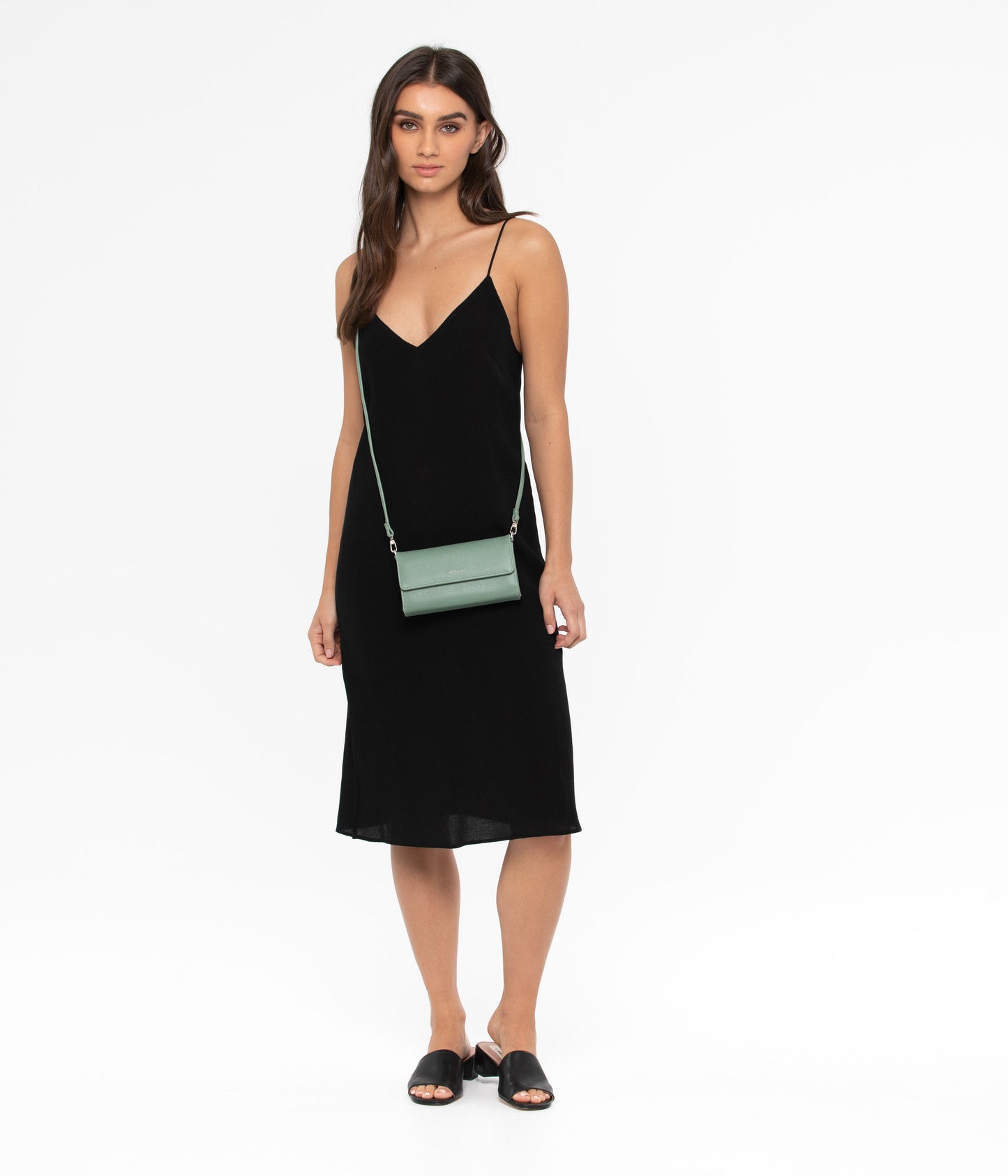 DREWMED Vegan Crossbody Bag - Vintage | Color: Green - variant::jade