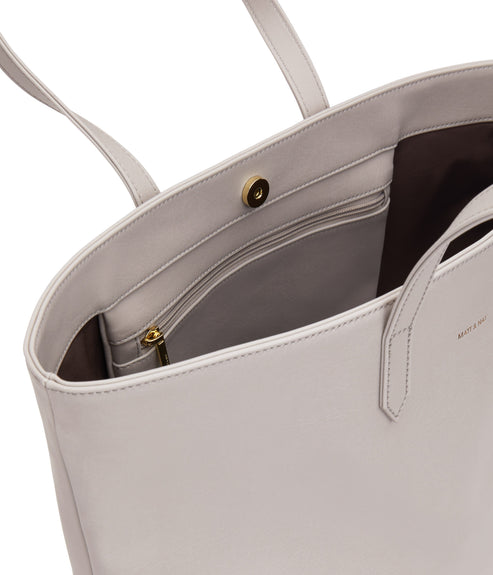 SCHLEPP Vegan Tote Bag - Vintage | Color: Grey - variant::pearl