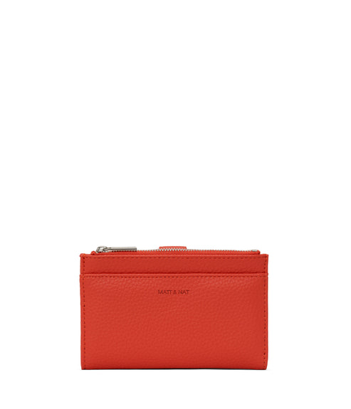MOTIVSM Small Vegan Wallet - Purity | Color: Red - variant::fleur