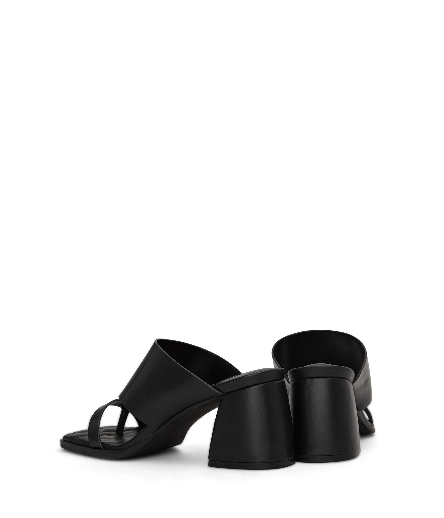 KITT Women's Vegan Block Heel Sandals | Color: Black - variant::black