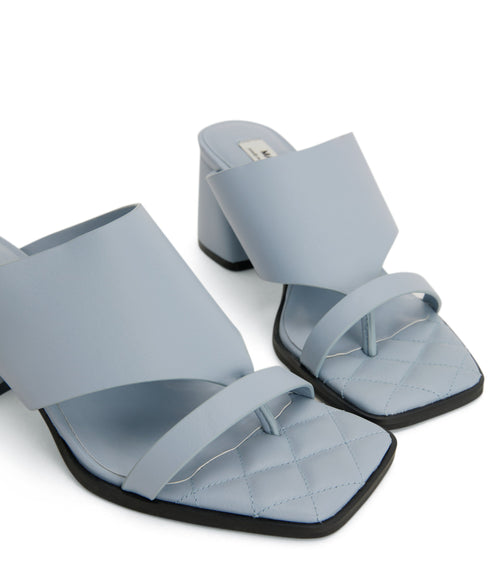 KITT Women's Vegan Block Heel Sandals | Color: Blue - variant::breeze