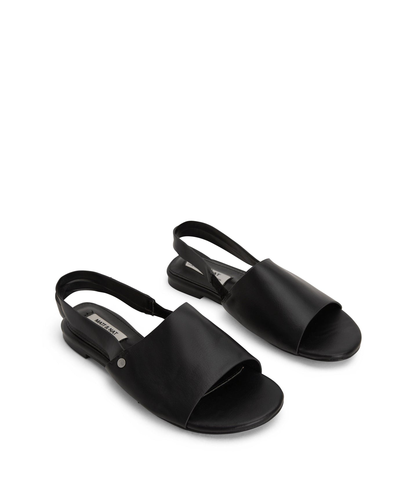 LOU Women's Vegan Slingback Sandals | Color: Black - variant::black