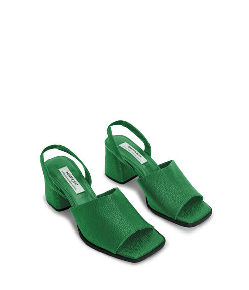 PLUME Women's Vegan Slingback Sandals | Color: Green - variant::green
