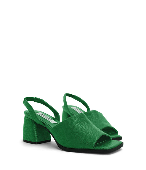 PLUME Women's Vegan Slingback Sandals | Color: Green - variant::green