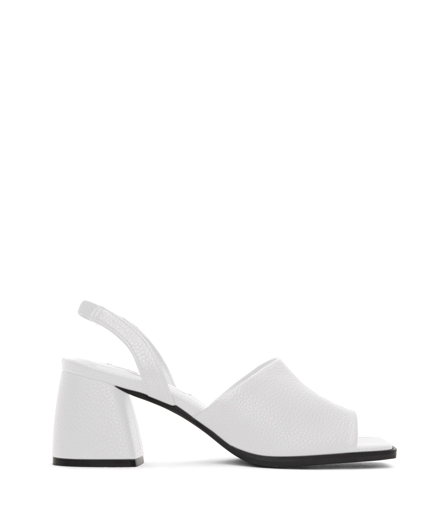 PLUME Women's Vegan Slingback Sandals | Color: White - variant::white