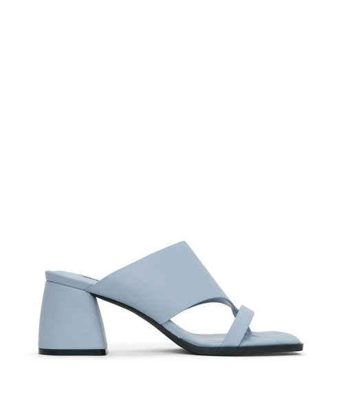 KITT Women's Vegan Block Heel Sandals | Color: Blue - variant::breeze