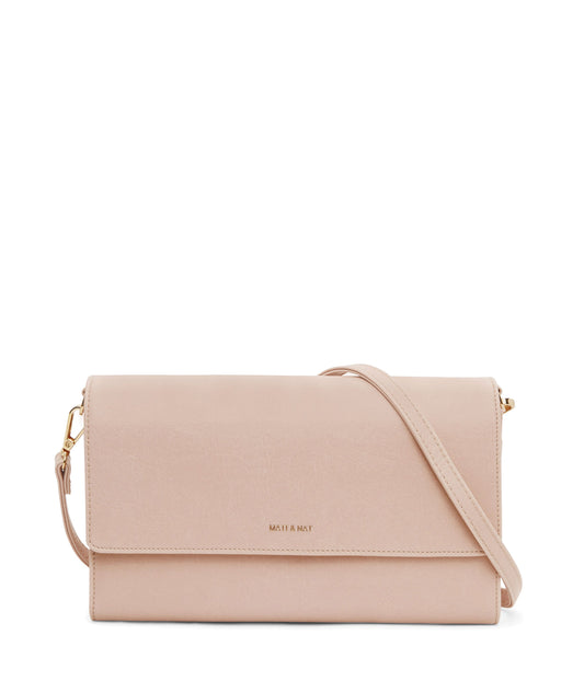 DREWLG Large Vegan Crossbody Bag - Vintage | Color: Pink - variant::pastel