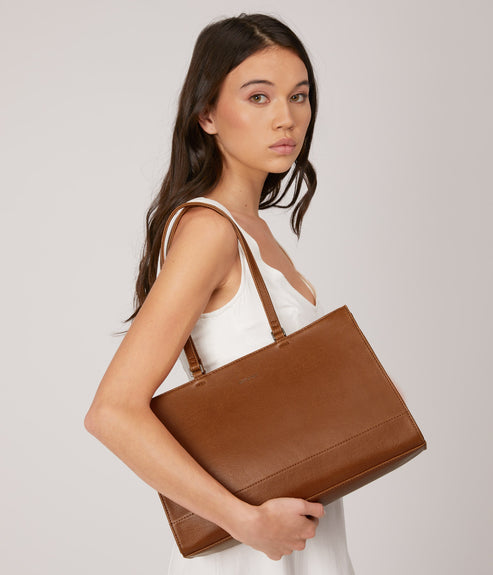 FORA Vegan Satchel - Vintage | Color: Brown - variant::chili