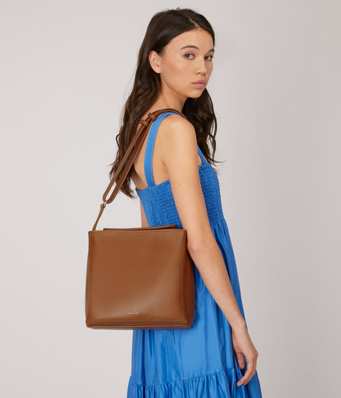 LORO Vegan Shoulder Bag - Vintage | Color: Blue - variant::oasis
