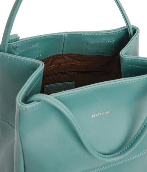 WILLASM Small Vegan Tote Bag - Vintage | Color: Blue - variant::oasis