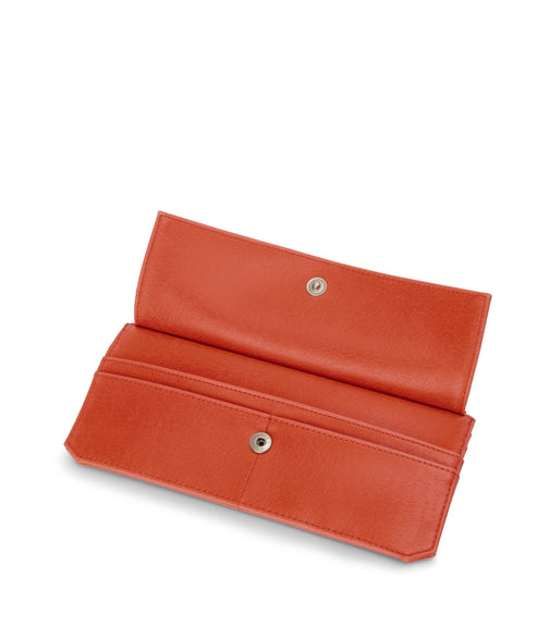 PERLA Vegan Flat Wallet - Vintage | Color: Red - variant::cardinal