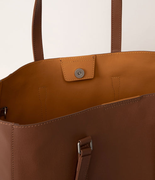 EMEL Vegan Tote Bag - Arbor | Color: Tan - variant::pecan