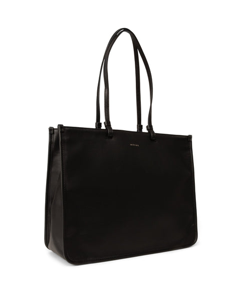 CALINA Vegan Tote Bag - Arbor | Color: Black - variant::black