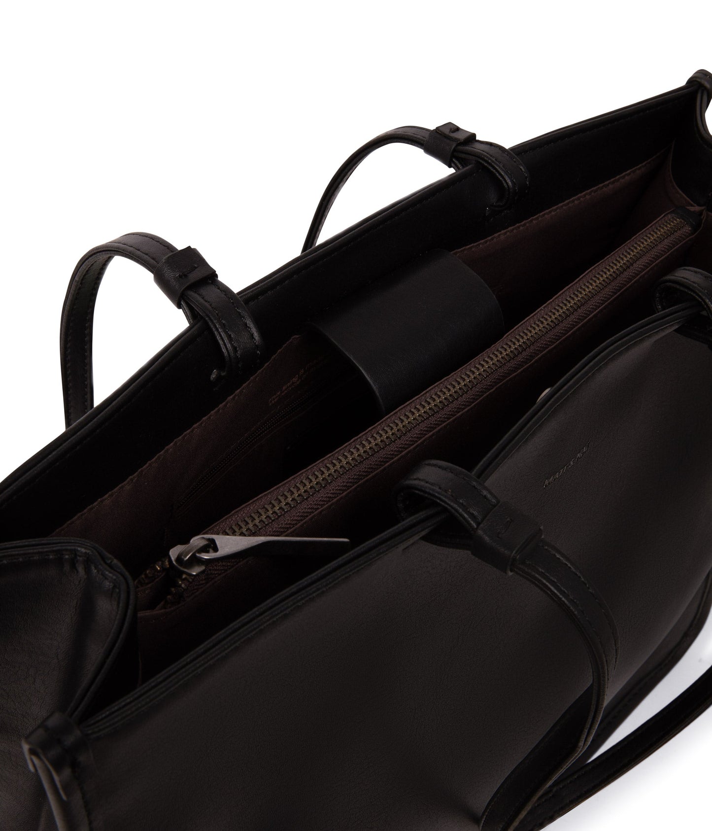 CALINA Vegan Tote Bag - Arbor | Color: Black - variant::black