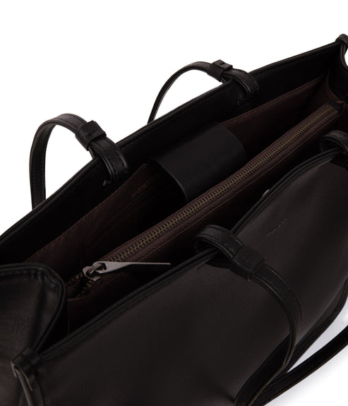 CALINA Vegan Tote Bag - Arbor | Color: Black - variant::black