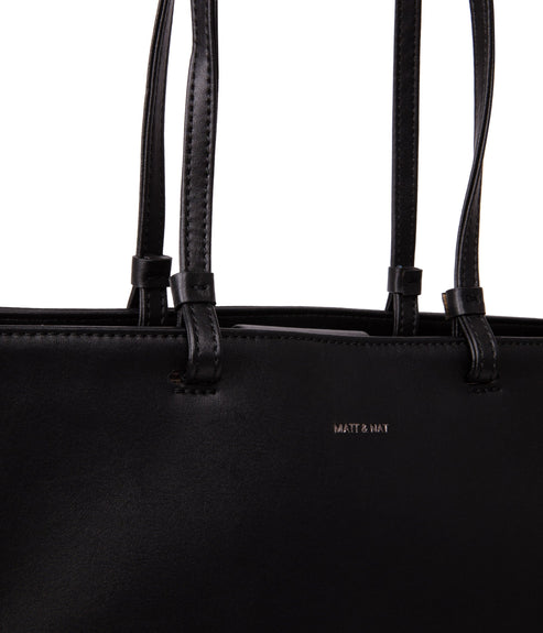 CALINA Vegan Tote Bag - Arbor | Color: Black - variant::black
