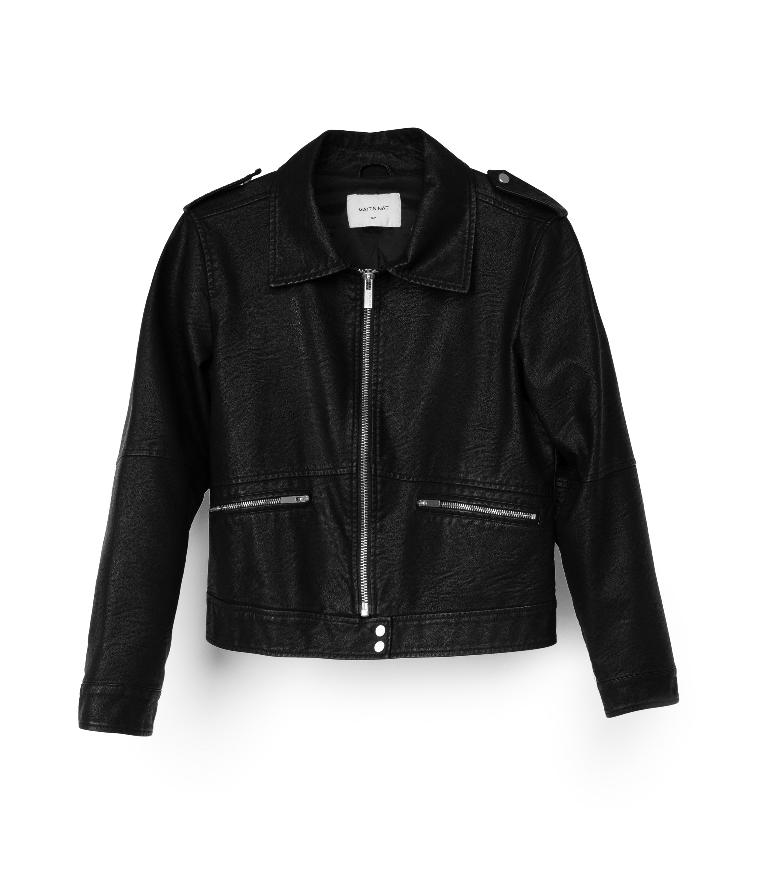 VAUGHN Vegan Leather Jacket Matt Nat Europe
