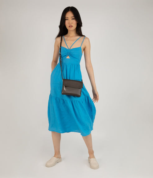 HILEY Vegan Crossbody Bag - Sol | Color: Yellow - variant::citrine