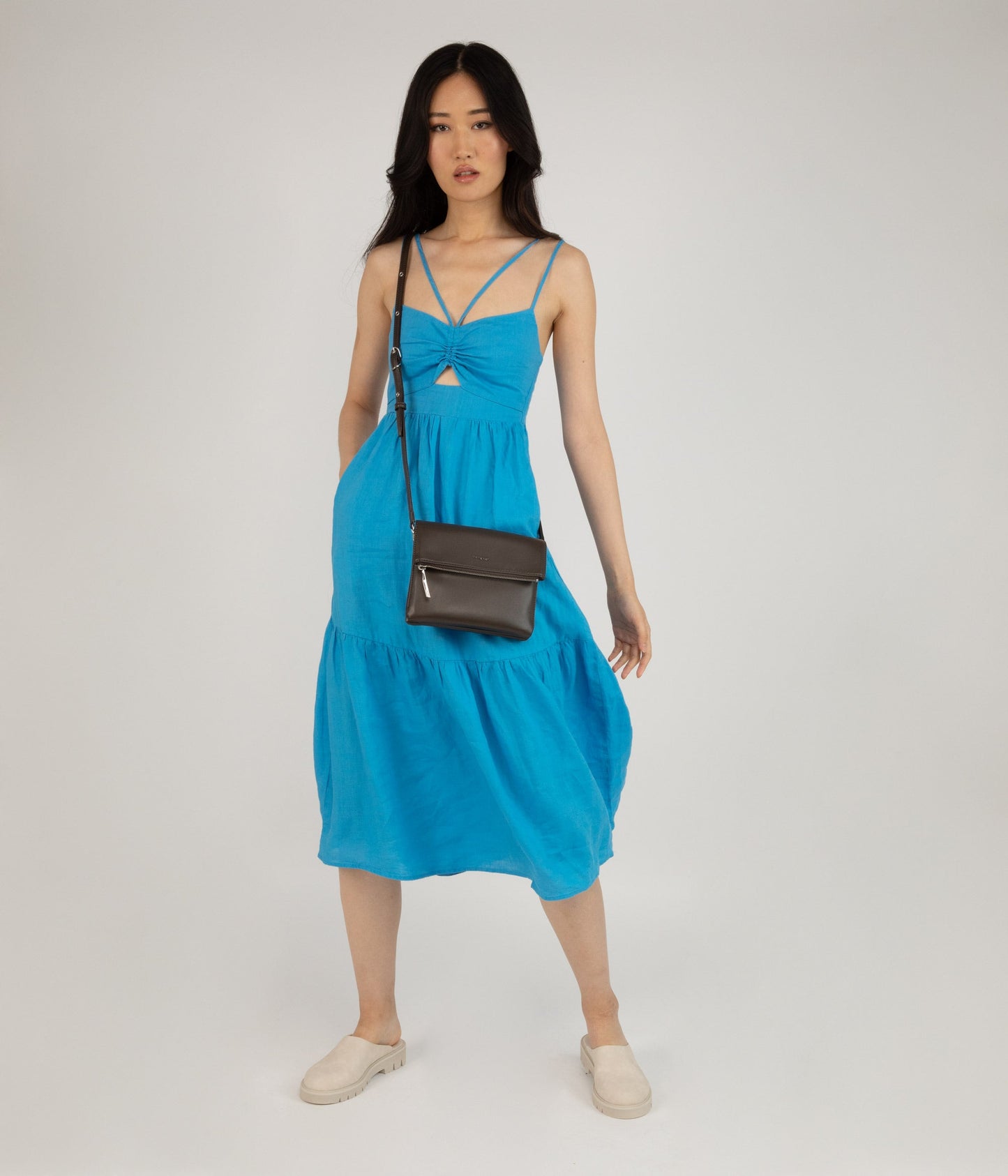 HILEY Vegan Crossbody Bag - Sol | Color: Blue - variant::resort