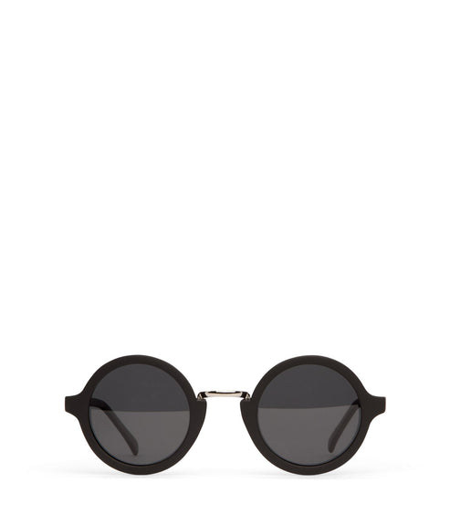 HALSEY Black Round Sunglasses | Color: Black - variant::black