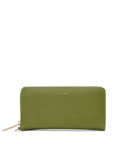 ELM Vegan Continental Wallet - Vintage | Color: Green - variant::frog
