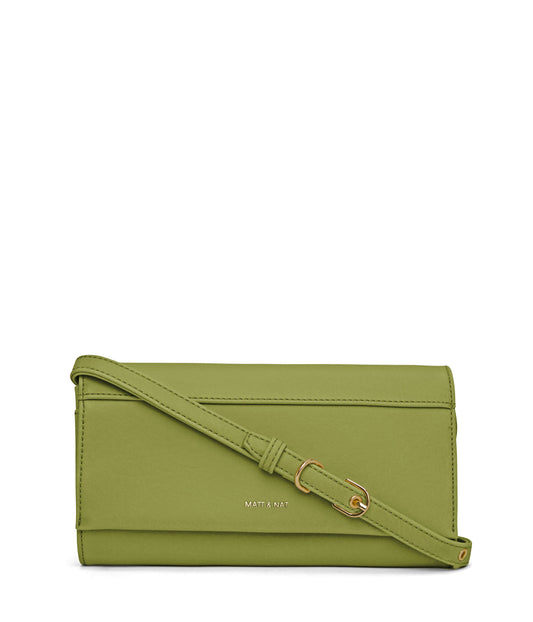 LETTE Vegan Wallet Crossbody Bag - Vintage | Color: Green - variant::frog